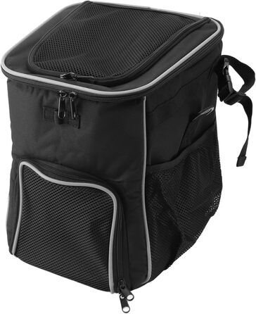 Велосипедний переносник для собак, водонепроникний рюкзак-переносник, зручний та дихаючий, для активного відпочинку (BLACK)