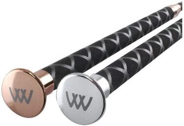 Woof Wear Harmony Dressage Whip 100cm Black Rose Gold - Шокова вудка для виїздки Woof Wear Harmony, 100 см, чорна з рожевим золотом
