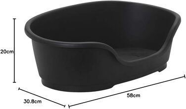 Корзина для домашніх тварин Karlie Domus L, 50x38x20 см, чорна