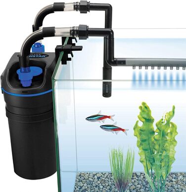 Підвісний акваріумний фільтр Penn-Plax Cascade Canistar для прісної та морської води, продуктивність 108 гал/год
