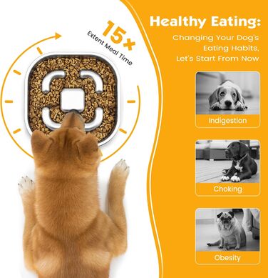 Миска для води для собак Happy Hachi, велика, з нержавіючої сталі, анти-розлив, протиковзка, 2L