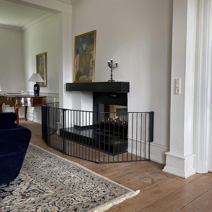 Захисне огорожа BabyDan Flex XXL, 90-350 см, чорна – захист дитини, для каміну, сходів, поділу кімнати, виготовлено в Данії
