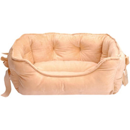 М'яке ліжко для собак M&Catree: зручне, антиковзаюче, миється, плюшеве, для маленьких та середніх собак, хакі, 40 x 50 x 22 см