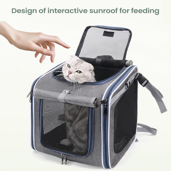 Сумка-переноска для собак на велосипед, складна, зручна для прогулянок та подорожей | Велосипедний кошик для тварин, безпечний та комфортний, підходить для котів та собак