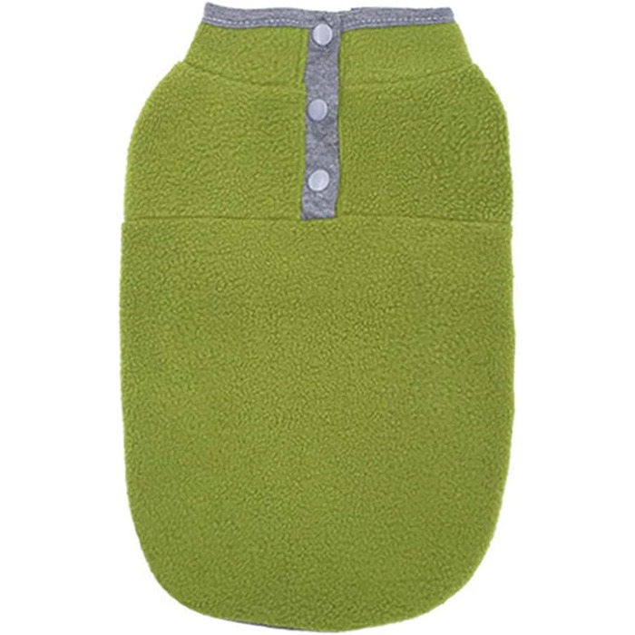 Теплий флісовий пуловер для собак, жилетка, одяг для цуценят, теплий зимовий одяг, жилетка для собак, пуловер для маленьких та середніх собак та котів (X-Large, Зелений) X-Large Зелений
