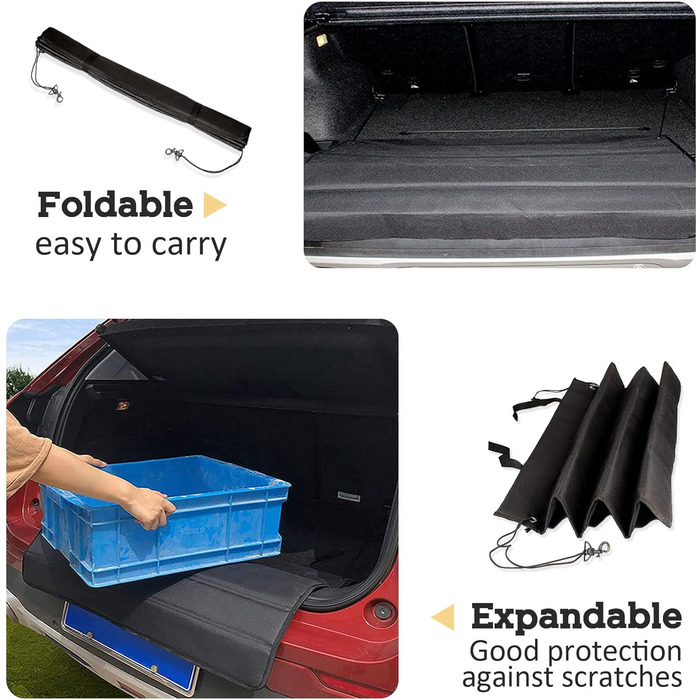 Захист для багажника автомобіля для собак, килимок для багажника, водовідштовхуючий, стійкий до подряпин та розривів, 80x64 см (Сірий)