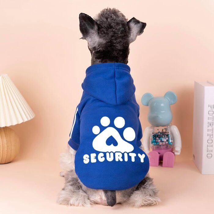 Світшот для собак, теплий пуловер для тварин на осінь/зиму, одяг для маленьких, середніх собак та котів (2XL, Navy Blue)