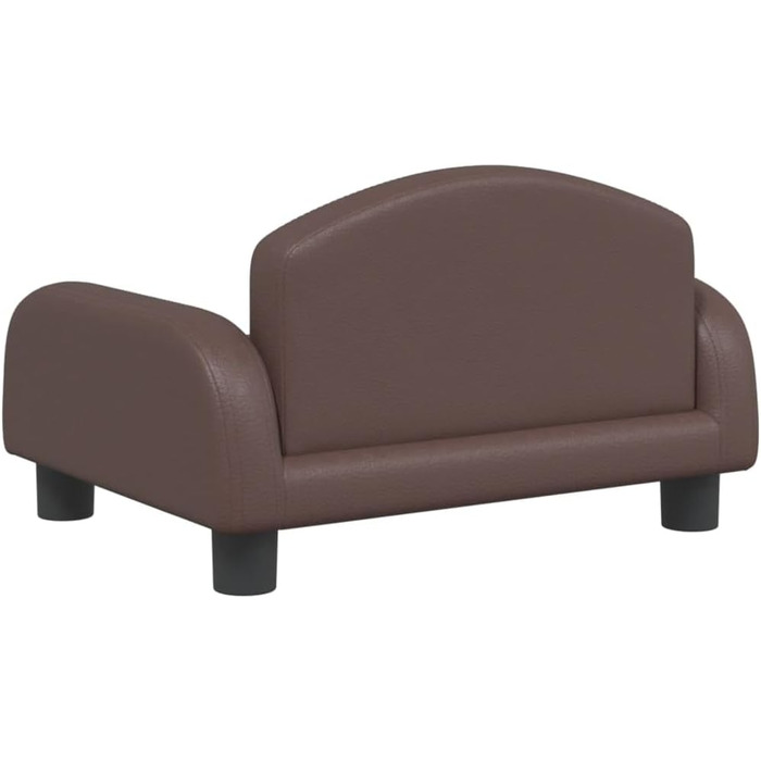 Ліжко для собак та котів, м'яке, зручне, з штучної шкіри, 50x40x30 см, коричневе