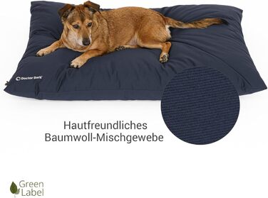 М'яке ліжко для собак великих порід Doctor Bark GreenLabel: зелена, XL, легко миється