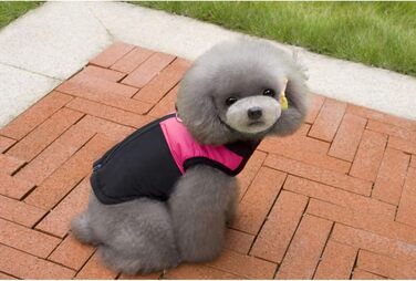 Зимовий теплий одяг для собак Ectkuee: водонепроникний пуховик для собак (рожевий, L)