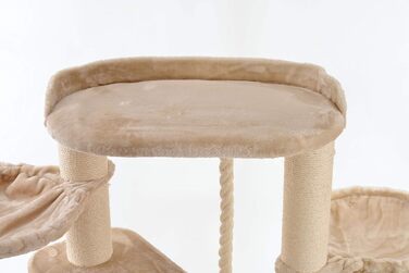 Котячий будиночок Lycce Alice XXL з сизалю, бежевий - для великих котів