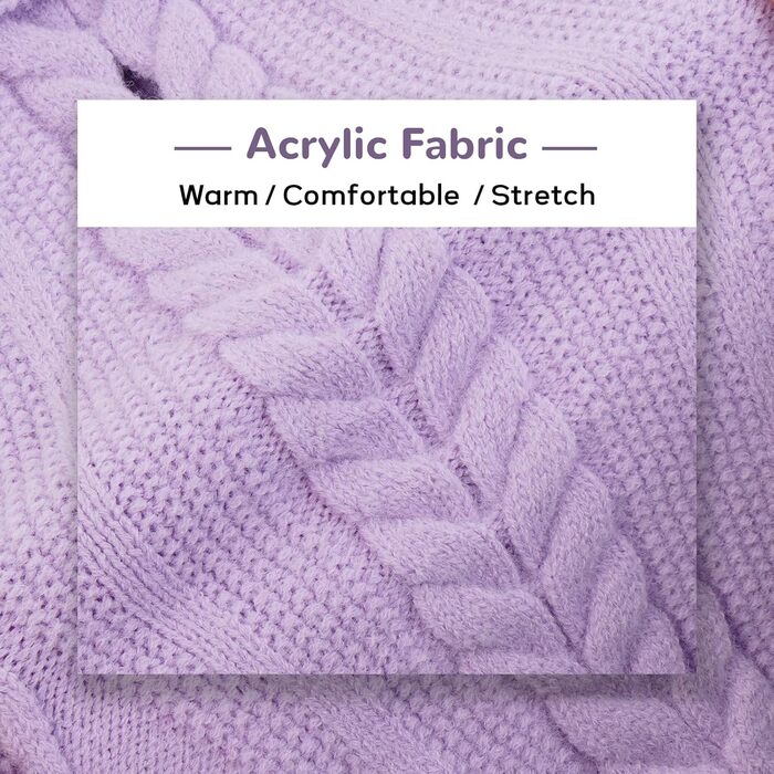 Пуловер для собак - простий та елегантний, теплий, з отвором для повідка, для середніх собак, Французький бульдог (Lila M) M(Обхват грудей 44см, довжина спини 34см), фіолетовий