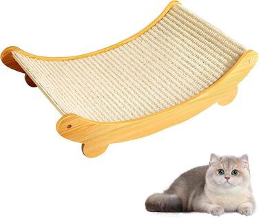 Котячий когтетоп з сизалю: когтеточка, лежанка, диванчик для котів. Великий когтетоп