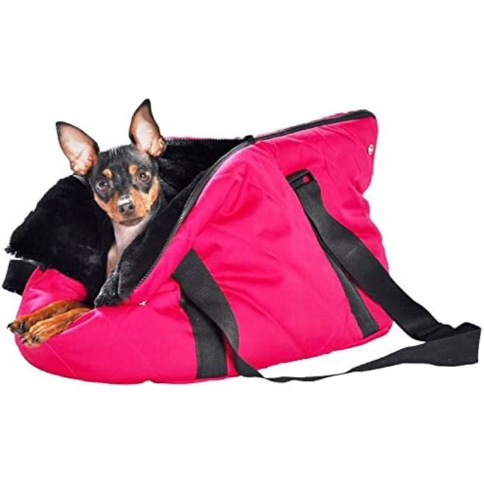 Транспортна сумка для собак Bobby, м'яка, чорна (багатокольорова, 40 см)