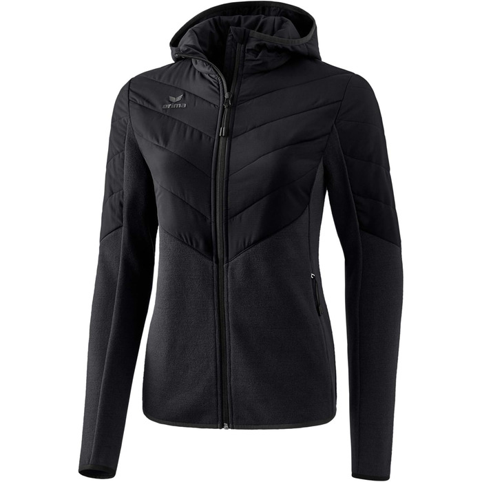 Степлена куртка Erima для жінок (чорний, 38) + в'язана куртка Erima для жінок (38)
