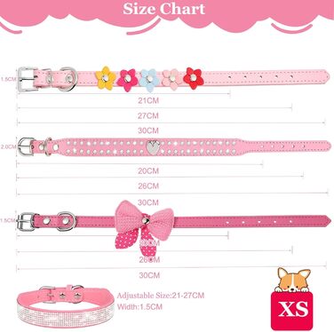 Нашийник для собак та котів Roa (XS, Рожевий) - надійний аксесуар для маленьких та середніх тварин