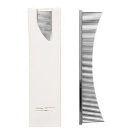 Гребінець для котів Flohkamm - догляд за шерстю, аксесуари для домашніх тварин. Підходить для літніх собак, довгошерстих порід, цуценят. Для щоденного використання та сезонної линьки. Срібний колір.