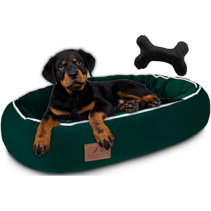 Ортопедичне ліжко для собак середніх порід 95x65 см Hazelnut (S 70x50 см, Зелений)