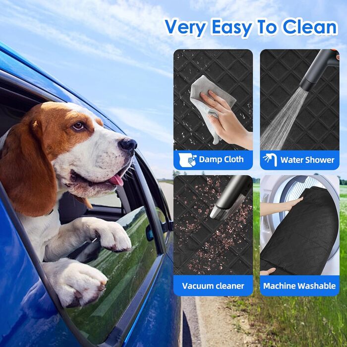 Подовжувач для заднього сидіння автомобіля для собак з твердим дном, великий простір, водонепроникний чохол для автосидіння для собак, витримує 180 кг, стійка неслизька гамак для заднього сидіння автомобіля/SUV для домашніх тварин