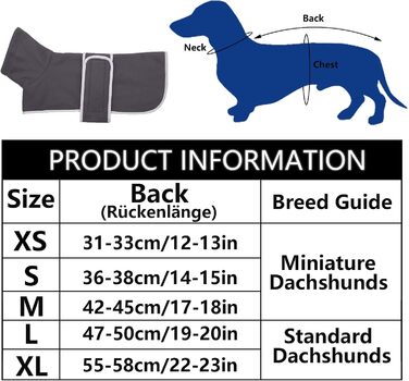 Теплий зимовий одяг для такси (дворняг) - куртка з флісу, регульована, з отвором для шлейки, сіра, XS (довжина спини 31-33 см)