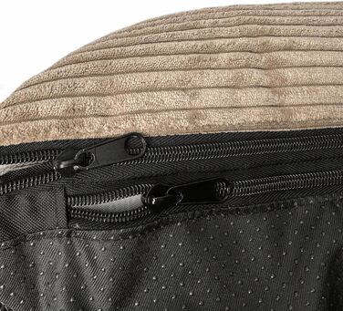 Ортопедичне ліжко для собак Elropet з м'якого корду, кошик для собак XS/S/M/L/XL/XXL (145x110x30 см), Cappuccino