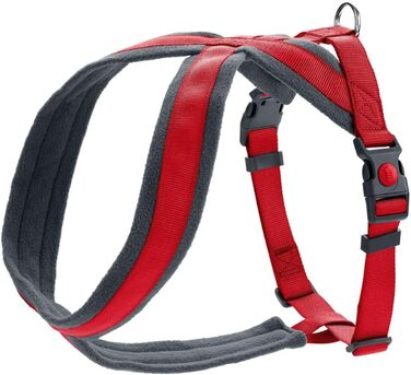 Нашийник для собак HUNTER LONDON COMFORT: дихаюча сітка 3D, 2-ступеневе регулювання, безпечна застібка, міцний, легкий, зручний у догляді, червоний, розмір M