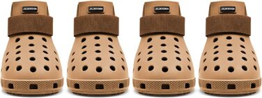 Чоботи для собак: захист подушечок лап, водонепроникні, зручні, дихаючі, неслизькі, легкі в догляді. Ідеальні для літа та зими (колір: коричневий, розмір: XS)