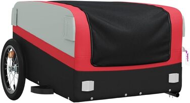 Дитячий причіп-транспортер для собак, велосипедний причіп чорного та червоного кольорів, 45 кг, сталь, для щоденного транспортування, легко монтується