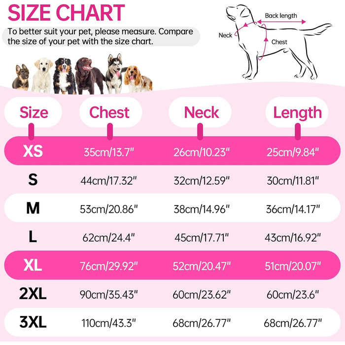 Теплий зимовий одяг для собак: куртка, жилет, плащ з інтегрованим шлейкою, водонепроникний фліс, відбиваючий дизайн, для холодних погодних умов, рожевий, розмір M
