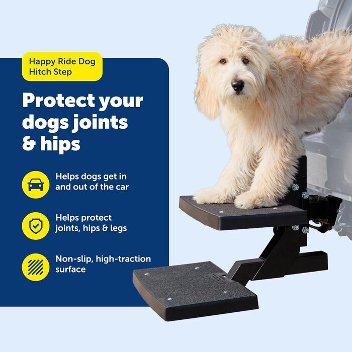 PetSafe Happy Ride Купура для собак, 5.1 см, висока тяга, складна для подорожей, до 90 кг