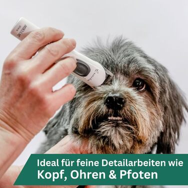 Машинка для стрижки собак Agrarzone Edition Aesculap Exacta, біла - з запасним лезом, триммер для лап, тиха, без вібрації, легка