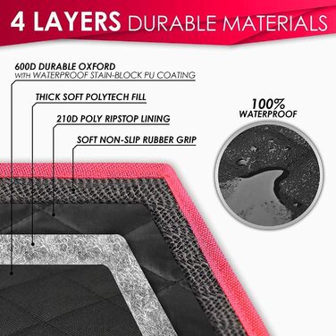 Чохол на сидіння автомобіля для собак, домашніх тварин та дітей, тип 