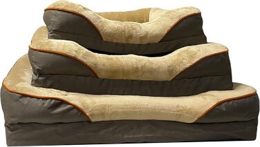 Крісло-ліжко для собак Magic Dog з ергономічною матрацом з memory foam, м'який плюшевий чохол, різні розміри, підходить для собак маленьких, середніх та великих порід, знімний та пральний чохол, нековзне покриття