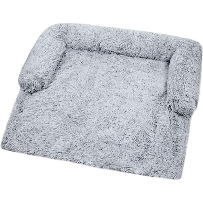 М'яка плюшева лежанка для собак, диван, заспокійлива лежанка, ультрам'яке хутро, лежанка для домашніх тварин, м'яка, миється, пухка ковдра, подушка, чохол на меблі, захист, лежанка для собак та котів (XL)