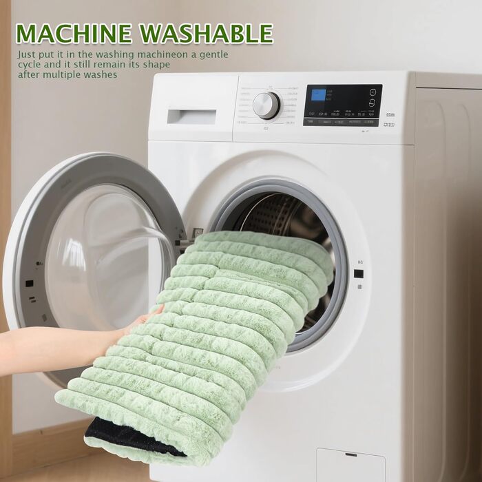 М'яке ортопедичне ліжко для собак BVAGSS, 100x80 см, зелене, з неслизьким дном, миється