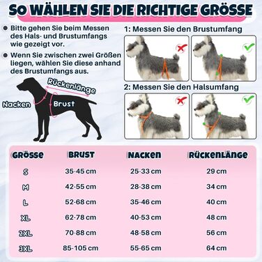 Теплий зимовий одяг для собак Nasjac - куртка з флісовою підкладкою, світловідбиваючими смугами та кишенями, водонепроникна захисна жилетка для собак середніх та великих порід, колір фуксія, розмір L