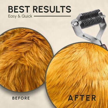 Гребінець для догляду за підшерстям собак, котів та домашніх тварин FLAMIA & JABZ (14 лез)