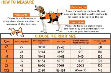 Жилет рятувальний для собак FainFun Orange, XS. Регульований, з високою плавучістю та рятувальним гачком. Підходить для малих та великих собак.