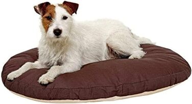 Подушка для собак Karlie Kissen Oval, бежево-коричнева, 80x62x10 см