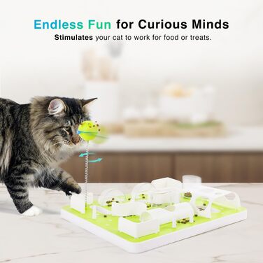 Іграшка для кота ALL FOR PAWS Labyrinth з ласощами, регульована складність, розвиває інтелект