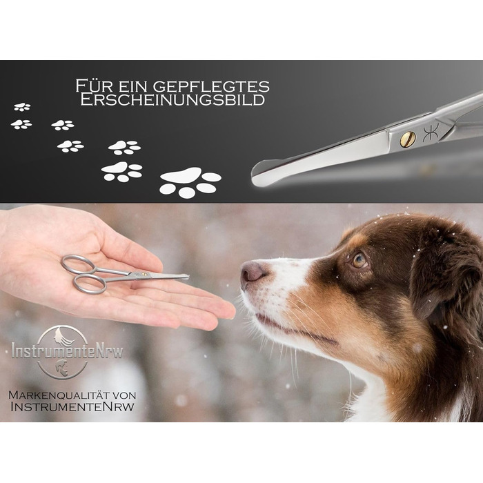 Ножиці для грумінгу собак та котів - професійні, з мікрозубом, з нержавіючої сталі, 10,5 см