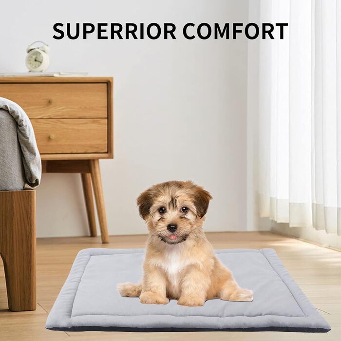 М'який килимок для собак та котів IEUUMLER FC004, 102*69 см / 89*58 см, сірий