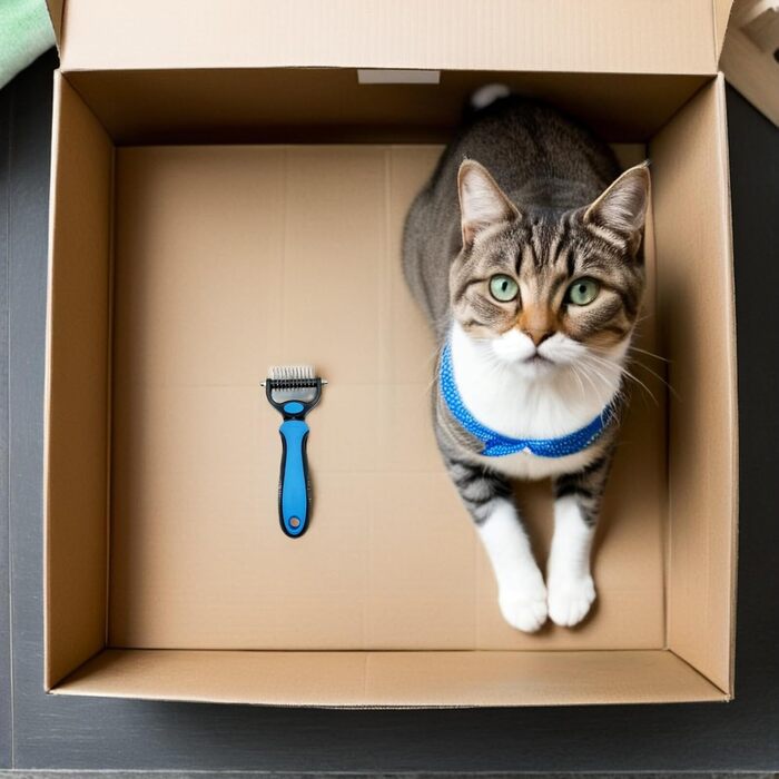 Гребінець для видалення ковтунів для собак та котів (2 шт.) - безболісний підшерстковий гребінець з функцією розпушування та витончення, для професійного грумінгу