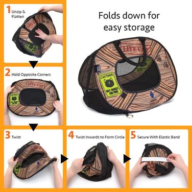 Транспортувальна сумка для кота SportPet Designs, розкладний переносний бокс для тварин