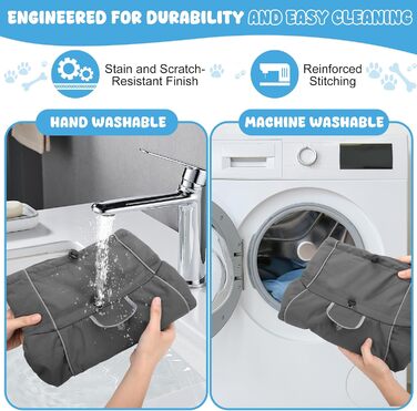 Водонепроникна куртка для собак HezzLuv, світловідбиваюча, вітрозахисна, тепла зимова куртка з м'яким флісовим підкладкою для собак маленьких та великих порід, для активного відпочинку на природі та прогулянок у холодну погоду, сірий колір, розмір L (довж