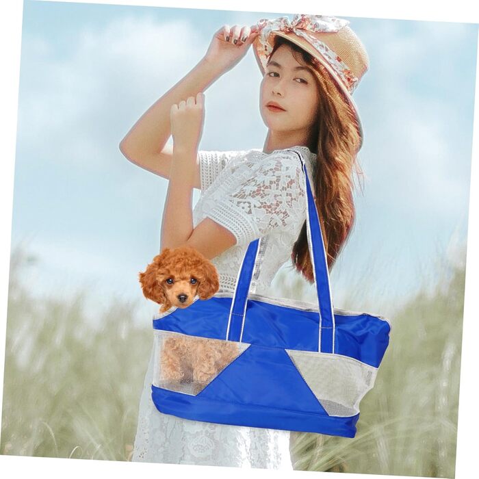 Складана переносна сумка для тварин Ganazono з оксфордської тканини. Дихаюча, з циркуляцією повітря, практична сумка на плече для котів та собак. Легко чиститься та зручна в подорожах.