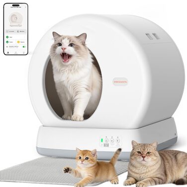 Самоочисний автоматичний лоток для котів MeoWant з керуванням через додаток, великий