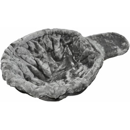 Котячий будиночок Nanook Kratzbaum - лежанка для котів, XXL, Ø 45 см, глибина 12 см, сірий