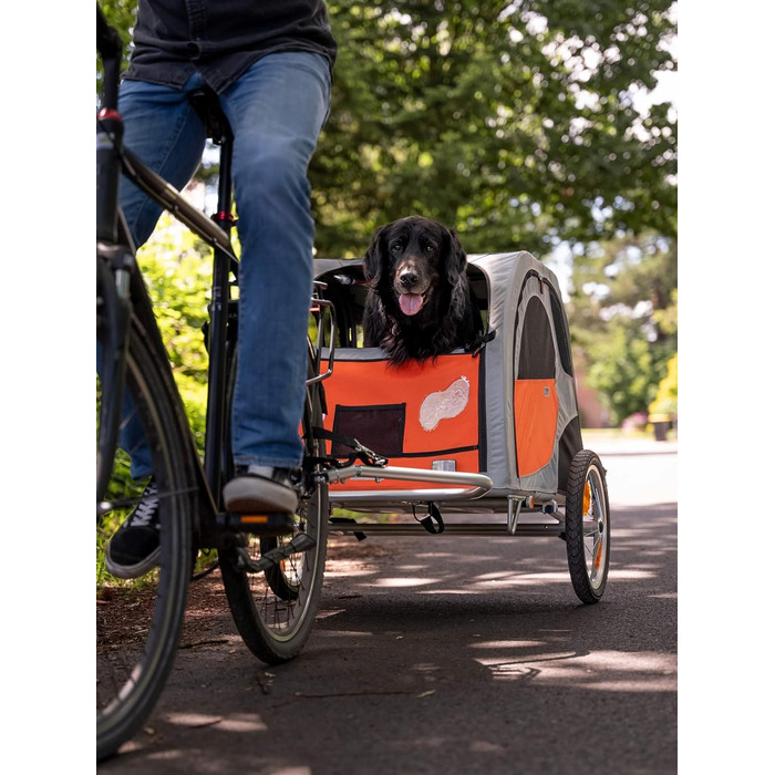 TrendPet Comfort Wagon L: Фарм'ятковий причіп для собак великих порід з амортизацією, алюмінієвий каркас