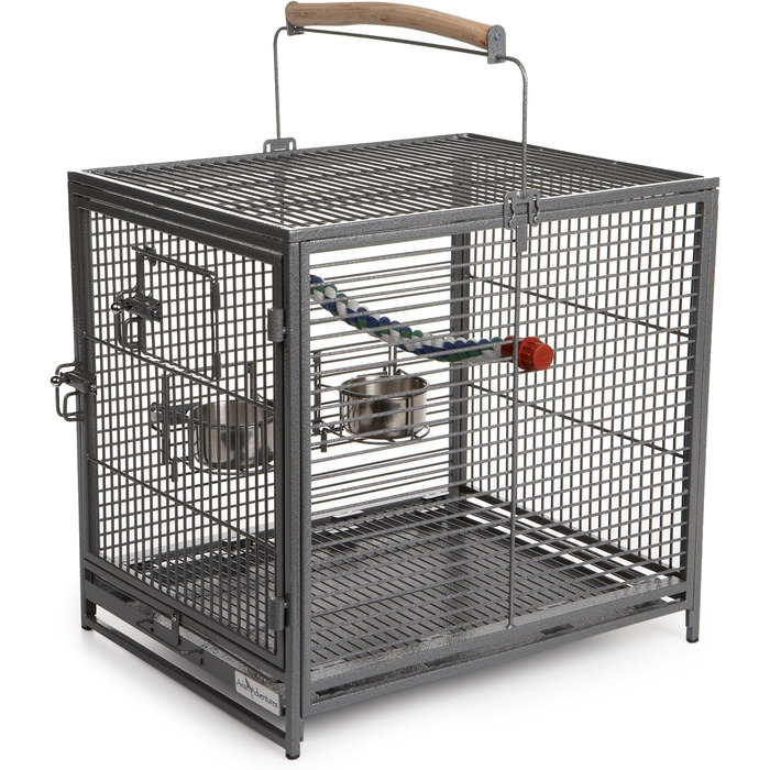 Клітка-переноска для птахів Midwest Homes for Pets Poquito, 48 x 39,5 x 60 см, з жердками та годівницями з нержавіючої сталі